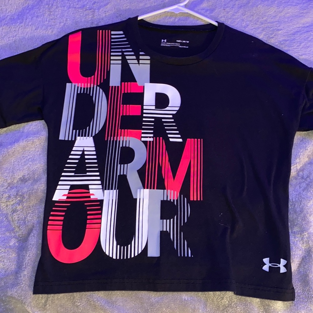 Kids size medium loose black tee